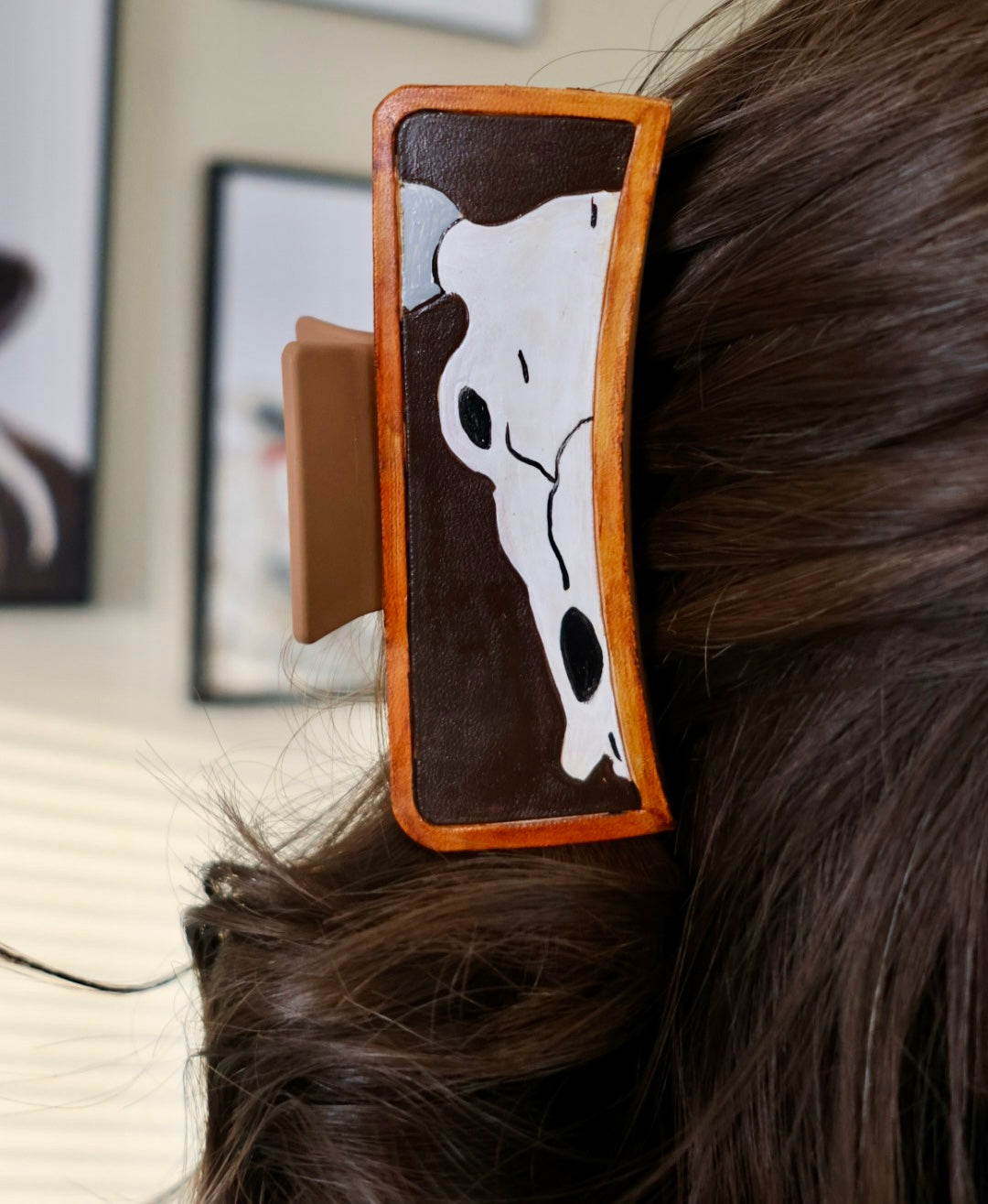 LEATHER HAIR CLIPS