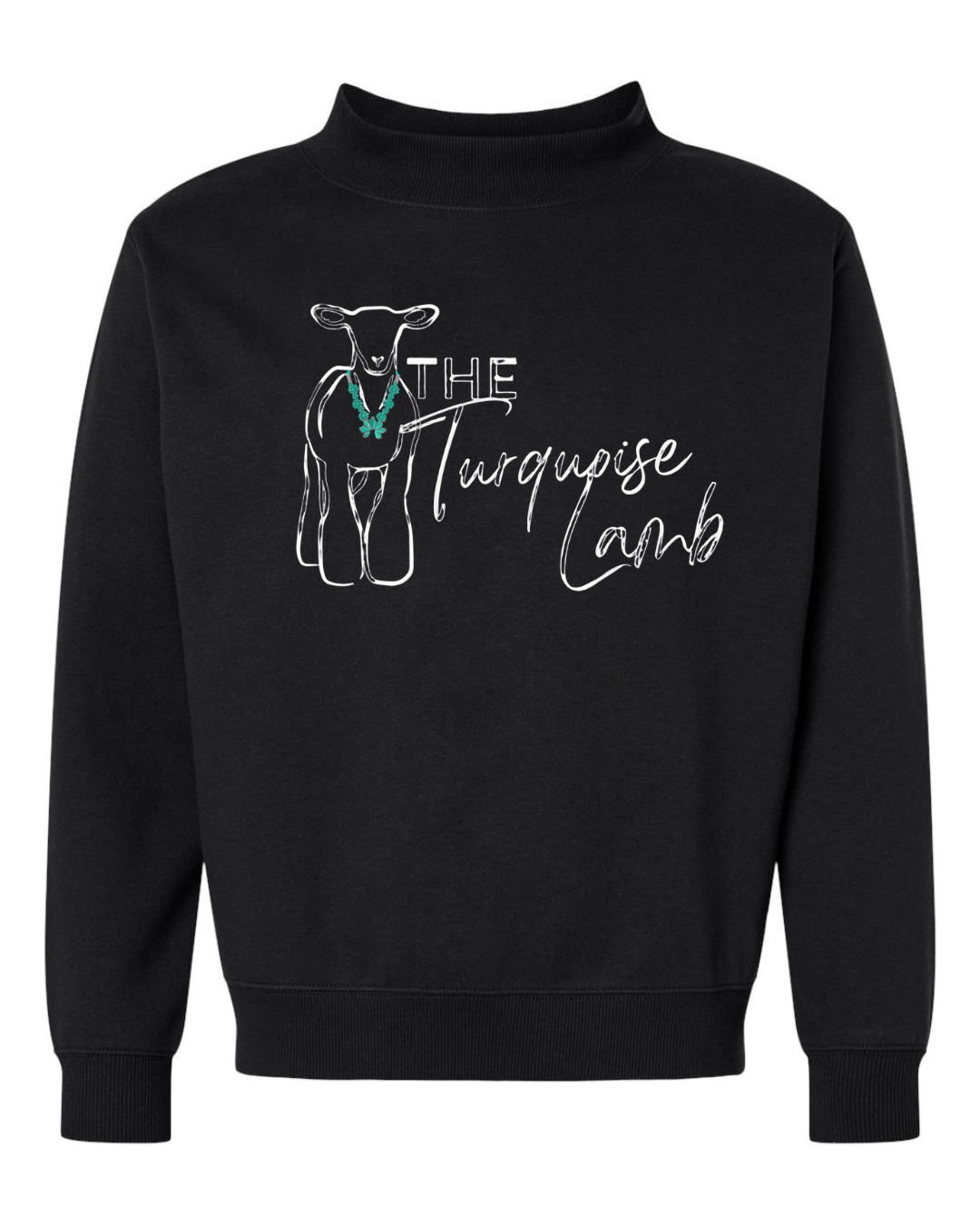 easify-addon-variant:Black Mock Neck Sweatshirt
