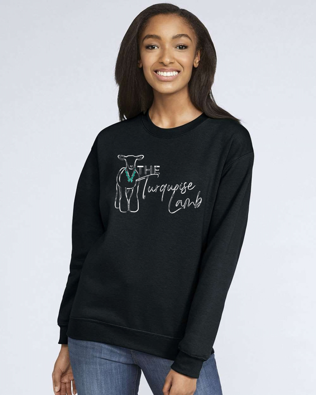 easify-addon-variant:Black Gildan Sweatshirt
